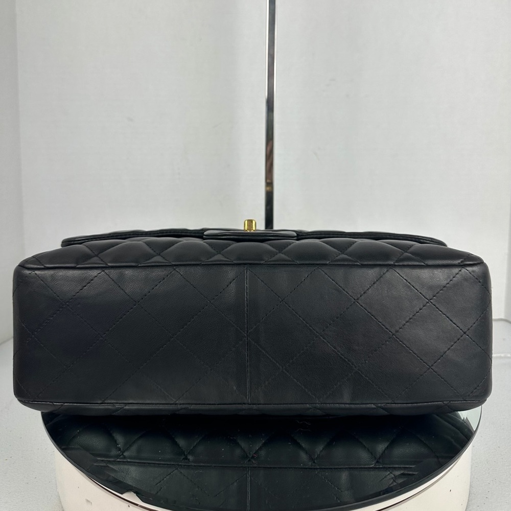 CHANEL CC JUMBO LAMBSKIN LEATHER FLAP BAG GHW - Picture 7 of 10